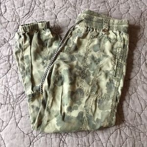 Anthropologie Camouflage Joggers size S